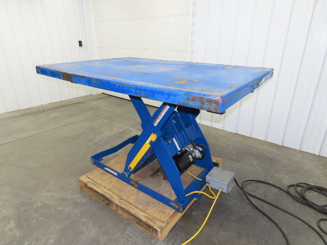 Vestil Hydraulic Scissor Lift Table 2000lb 72x48" Top 36" Travel 480V 3Ph