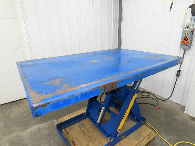 Vestil Hydraulic Scissor Lift Table 2000lb 72x48" Top 36" Travel 480V 3Ph