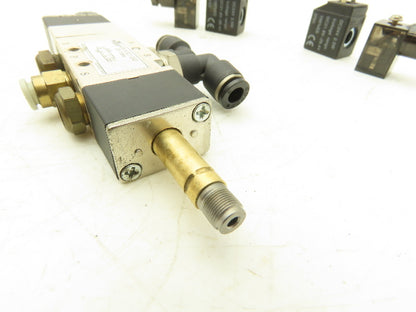 Nitra AVS-513C1-24D Pneumatic Air Spool Valve 5/3 5 Port 3 Pos 1/4" NPT 24V