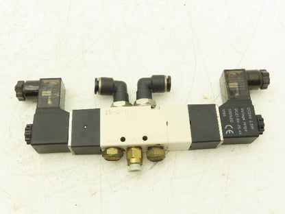 Nitra AVS-513C1-24D Pneumatic Air Spool Valve 5/3 5 Port 3 Pos 1/4" NPT 24V