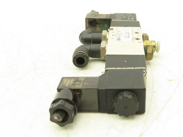 Nitra AVS-513C1-24D Pneumatic Air Spool Valve 5/3 5 Port 3 Pos 1/4" NPT 24V