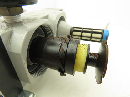 Festo Solenoid Operated On/Off Piston Gate Valve with Filter Regulator 240PSI