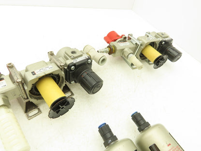 Festo Filter Regulator Assembly with Lockable Pressure Release Valve Lot of 2