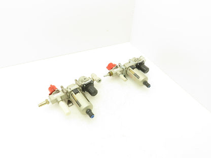 Festo Filter Regulator Assembly with Lockable Pressure Release Valve Lot of 2