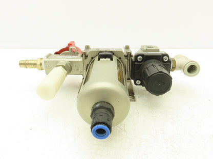 Festo Filter Regulator Assembly with Lockable Pressure Release Valve Lot of 2