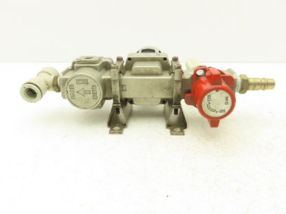 Festo Filter Regulator Assembly with Lockable Pressure Release Valve Lot of 2