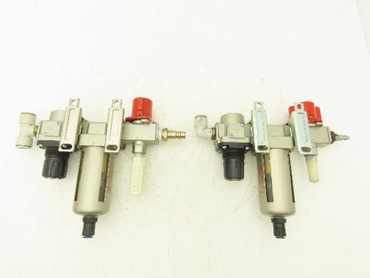 Festo Filter Regulator Assembly with Lockable Pressure Release Valve Lot of 2