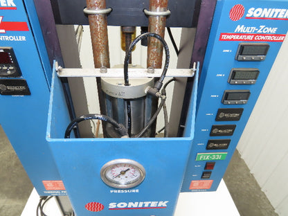 Sonitek TS500 Thermal Press Heat Staking Machine 3 Zone PLC Control 120V