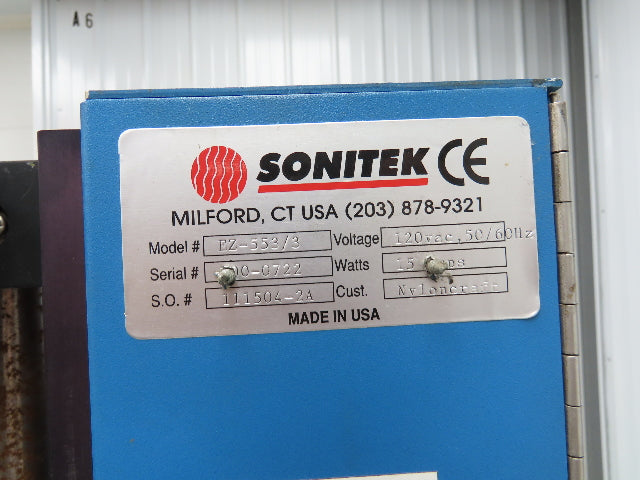 Sonitek TS500 Thermal Press Heat Staking Machine 3 Zone PLC Control 120V