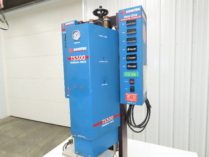 Sonitek TS500 Thermal Press Heat Staking Machine 3 Zone PLC Control 120V