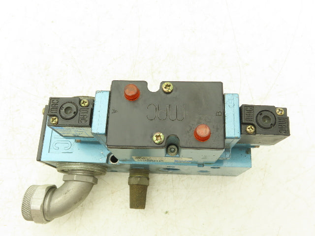 Mac 82A-EC-CKA-TM-DFFP-1DA Pneumatic Solenoid Valve W/Manifold 24VDC 25-150PSI
