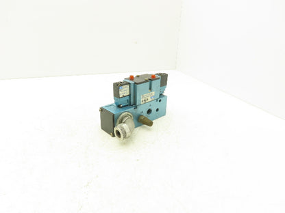 Mac 82A-EC-CKA-TM-DFFP-1DA Pneumatic Solenoid Valve W/Manifold 24VDC 25-150PSI