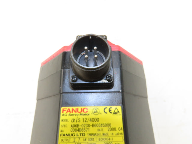 Fanuc A06B-0238-B605 AC Servo Motor 2.7kw 3000 RPM Pulsecoder A860-2010-T341