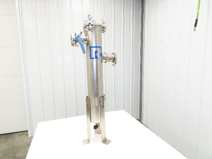 Rosedale 6-30-3SAN-2-150-SVSM30 Stainless Basket Strainer Bag Filter 3"Tri-Clamp