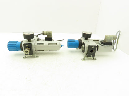 Festo LFR-D-MIDI Filter Regulator/Pressure Switch/Branching Module/ Lot of 2