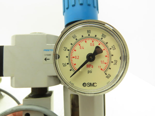 Festo LFR-D-MIDI Filter Regulator/Pressure Switch/Branching Module/ Lot of 2