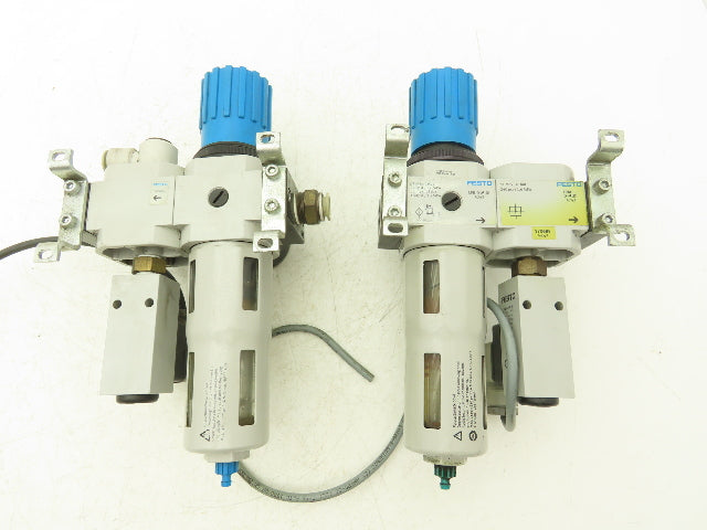 Festo LFR-D-MIDI Filter Regulator/Pressure Switch/Branching Module/ Lot of 2