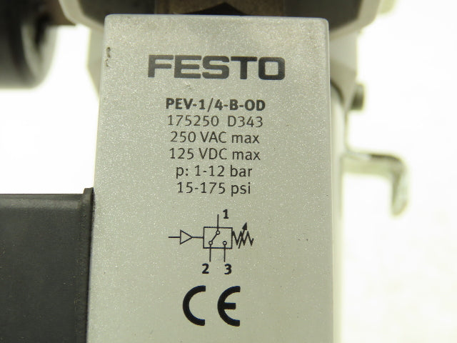 Festo LFR-D-MIDI Filter Regulator/Pressure Switch/Branching Module/ Lot of 2