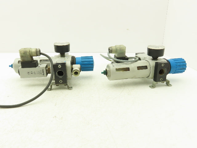 Festo LFR-D-MIDI Filter Regulator/Pressure Switch/Branching Module/ Lot of 2