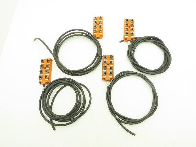 Lumberg Automation ASB 8 5-4-331/5 M 8 Port Sensor Breakout 7' Cable Lot of 4