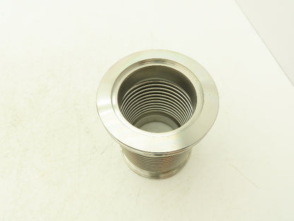 ISO 80 Stainless Flexible Vacuum Bellows 110mm Flange OD 150mm Length