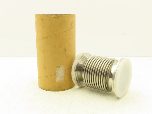 ISO 80 Stainless Flexible Vacuum Bellows 110mm Flange OD 150mm Length
