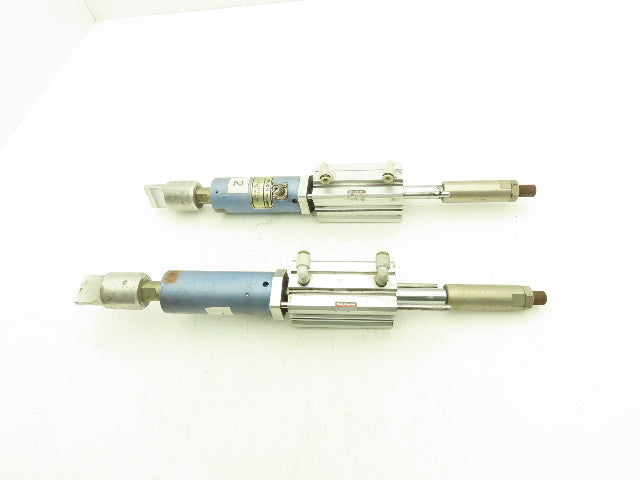 TA Systems TA-40CS Ultrasonic Plastic Welder Head Unit w/Cylinder Lot of 2