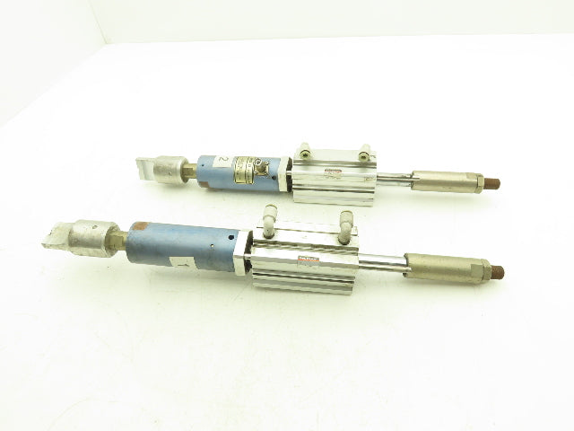 TA Systems TA-40CS Ultrasonic Plastic Welder Head Unit w/Cylinder Lot of 2