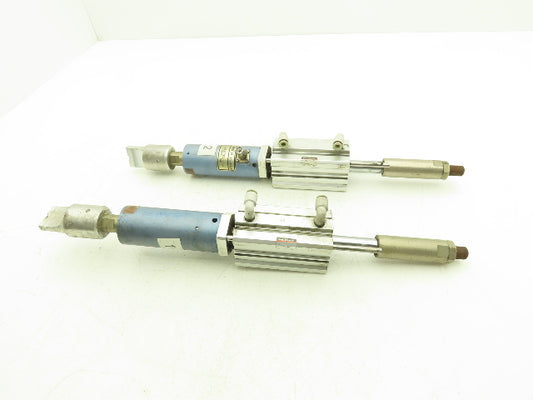 TA Systems TA-40CS Ultrasonic Plastic Welder Head Unit w/Cylinder Lot of 2