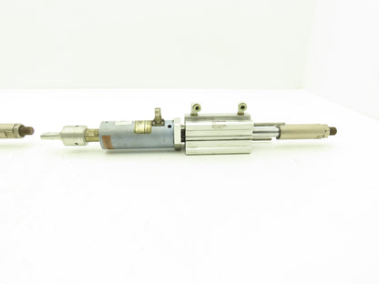 TA Systems TA-40CS Ultrasonic Plastic Welder Head Unit w/SMC Cylinder Lot of 2