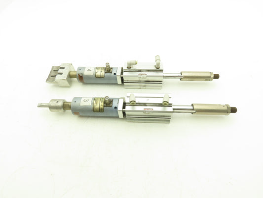 TA Systems TA-40CS Ultrasonic Plastic Welder Head Unit w/SMC Cylinder Lot of 2