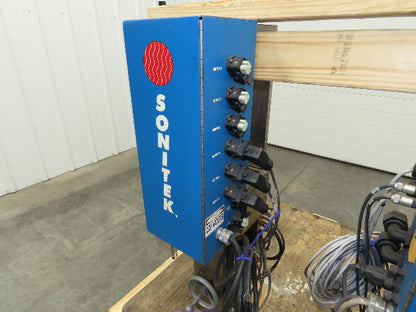 Sonitek SU-10LB Thermal Press Heat Staking Machine Set 6 Zone PLC Control 3Ph