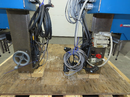 Sonitek SU-10LB Thermal Press Heat Staking Machine Set 6 Zone PLC Control 3Ph