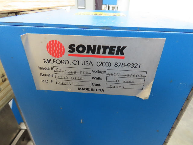 Sonitek SU-10LB Thermal Press Heat Staking Machine Set 6 Zone PLC Control 3Ph