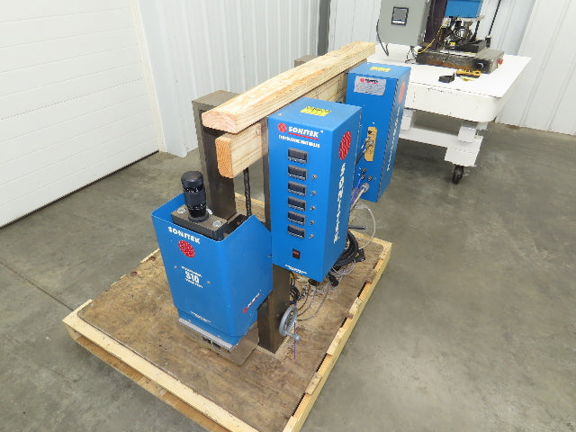 Sonitek SU-10LB Thermal Press Heat Staking Machine Set 6 Zone PLC Control 3Ph