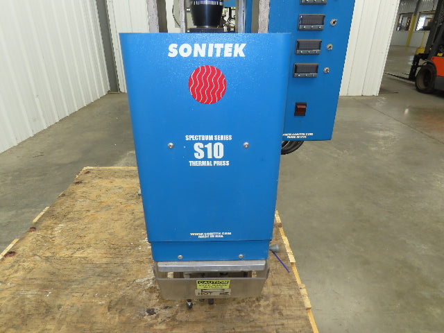 Sonitek SU-10LB Thermal Press Heat Staking Machine Set 6 Zone PLC Control 3Ph