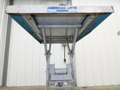 American Lifts 1000Lb Hydraulic Scissor Lift Table 24"x 35"Top 32" Travel 120V