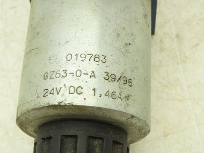 Rexroth 4WE 10 Q32/CG24N9DK24L Hydraulic Directional Solenoid Valve 24VDC