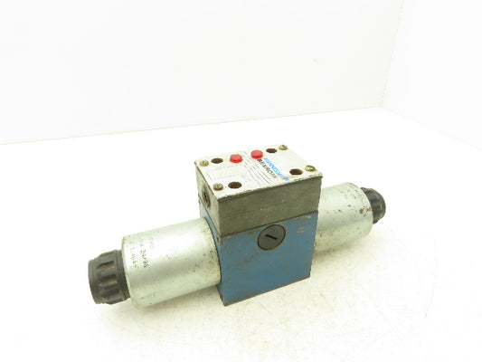 Rexroth 4WE 10 Q32/CG24N9DK24L Hydraulic Directional Solenoid Valve 24VDC