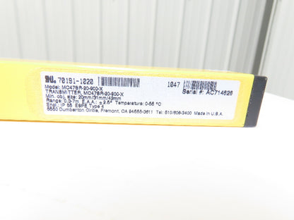 STI MC478R-20-900-X Micro Safe MC4700 Series Light Curtain Transmitter 900mm