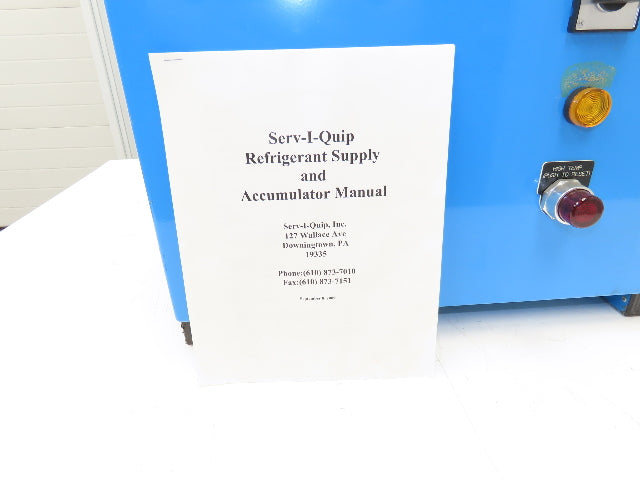 Serv-I-Quip RA-6 Refrigerant Accumulator Pump Filler Pneumatic Haskel Recovery