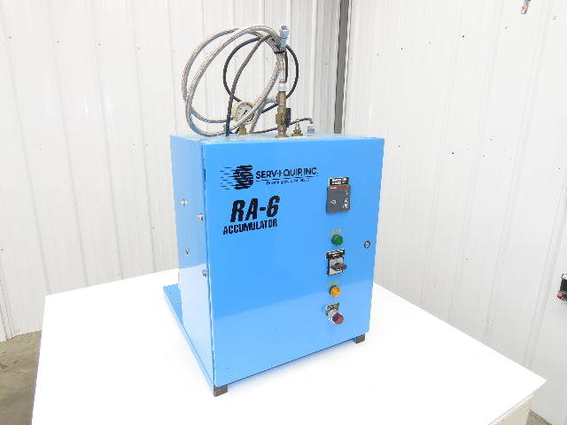 Serv-I-Quip RA-6 Refrigerant Accumulator Pump Filler Pneumatic Haskel Recovery
