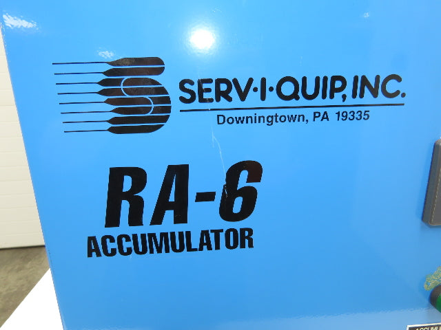 Serv-I-Quip RA-6 Refrigerant Accumulator Pump Filler Pneumatic Haskel Recovery