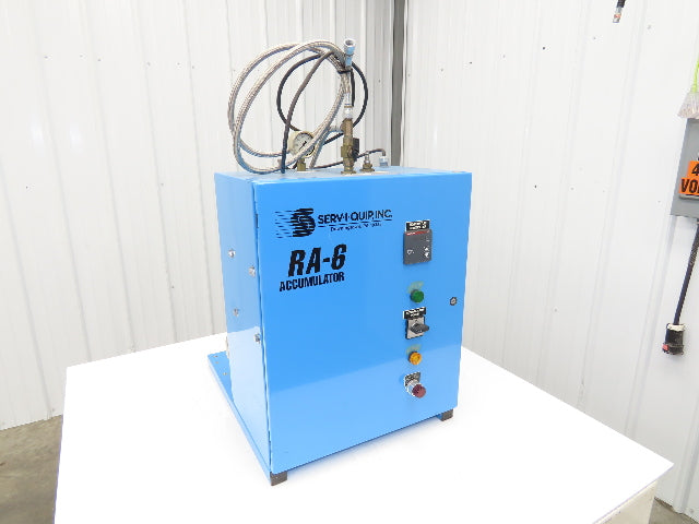 Serv-I-Quip RA-6 Refrigerant Accumulator Pump Filler Pneumatic Haskel Recovery