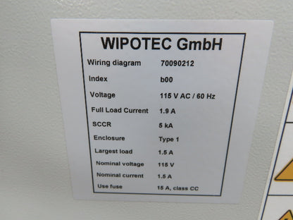 Wipotec OCS HC-SL Checkweigher High Speed Belt Weigh Conveyor w/Control Panel