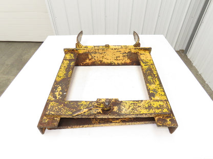 Steel Barrel Drum Grapple Handler Carrier Lifter Yellow Heavy Duty Tip Activated