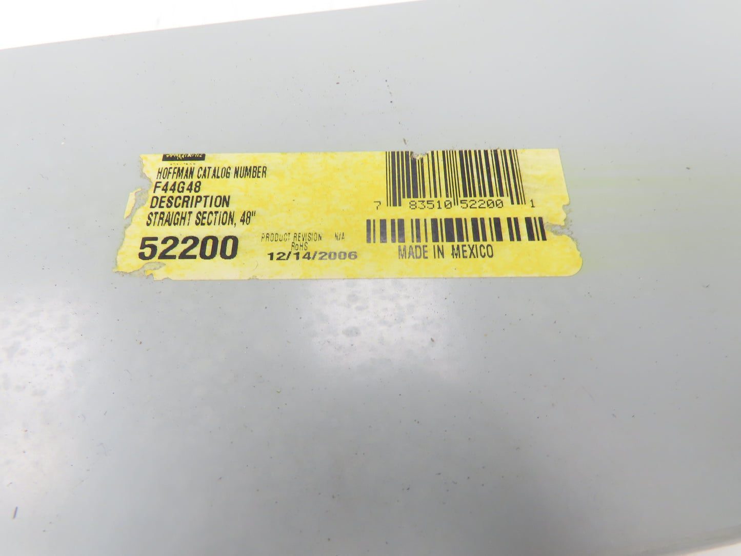 Hoffman F44G48 4"x 4" Wireway Straight 60" Section Lay-in Type 1