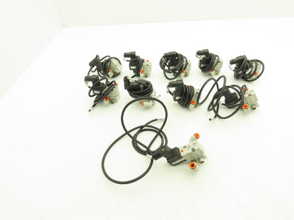 SMC NVKF334-5D-01T Base Mounted Solenoid Valve 3-Port 1/8" NPT 24VDC Lot of 10