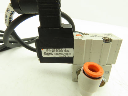 SMC NVKF334-5D-01T Base Mounted Solenoid Valve 3-Port 1/8" NPT 24VDC Lot of 10