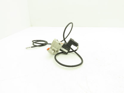 SMC NVKF334-5D-01T Base Mounted Solenoid Valve 3-Port 1/8" NPT 24VDC Lot of 10